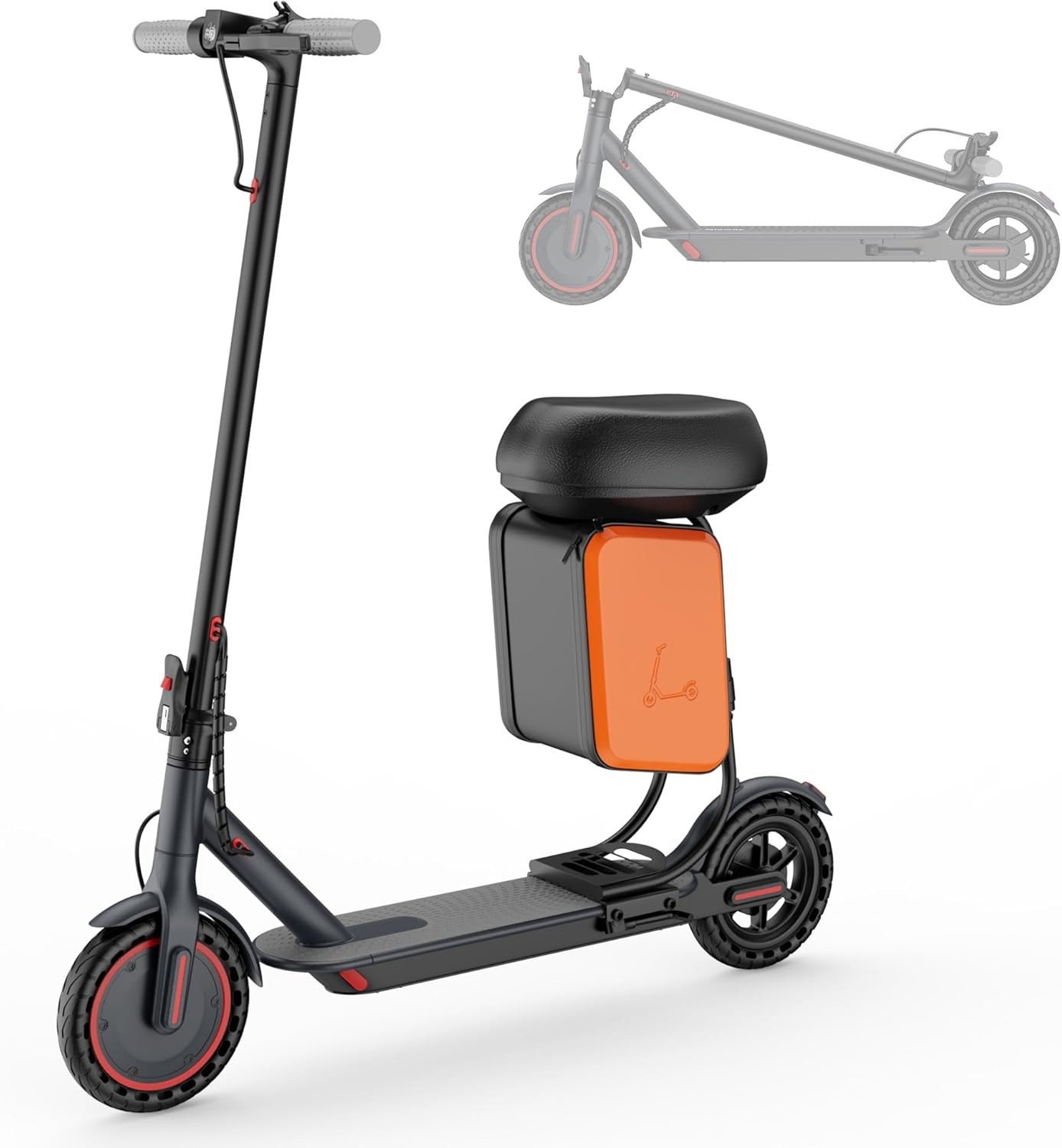 LADPED Adults Electric Scooter with/NO Seat 8.5" Solid 19MPH Commuter E-Scooter