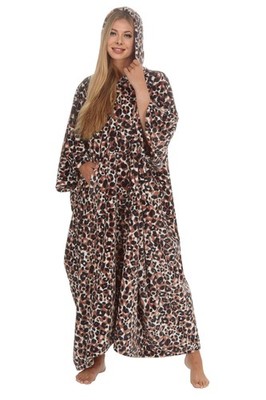 i-Smalls Damen Poncho Cape Oversize Wickeloptik vorne offen Strickjacken für Frauen (Leo)