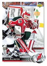 Craig Billington 1992-93 Upper Deck #315 New Jersey Devils Hockey