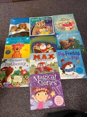Young Childrens Fiction Picture Story book  Bundle x 10 Various LARGE Used Books
