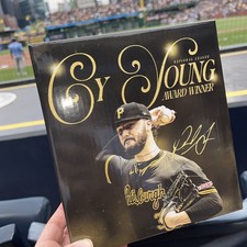 PAUL SKENES Pittsburgh Pirates Bobblehead SGA Promo Cy Young Bobble Head 4/18/26