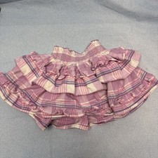 Loveshackfancy X American Girl Purple Plaid Ruffle Billie Skirt Size 2-3 RARE