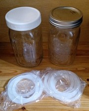 NEW - (12) Food Grade Silicone Large Mason Jar Lid Gaskets