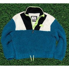 Limited Too Neon Trim Colorblock Zip-Up So Soft Fleece Kids Size M