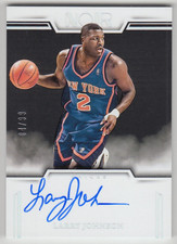 2024-25 Panini Noir Larry Johnson Color Noir 10 Years Auto On Card /99