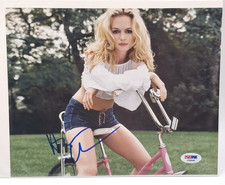Heather Graham Signed 8 x10 Photo Schwinn Fair Lady Bike PSA/DNA Certified COA