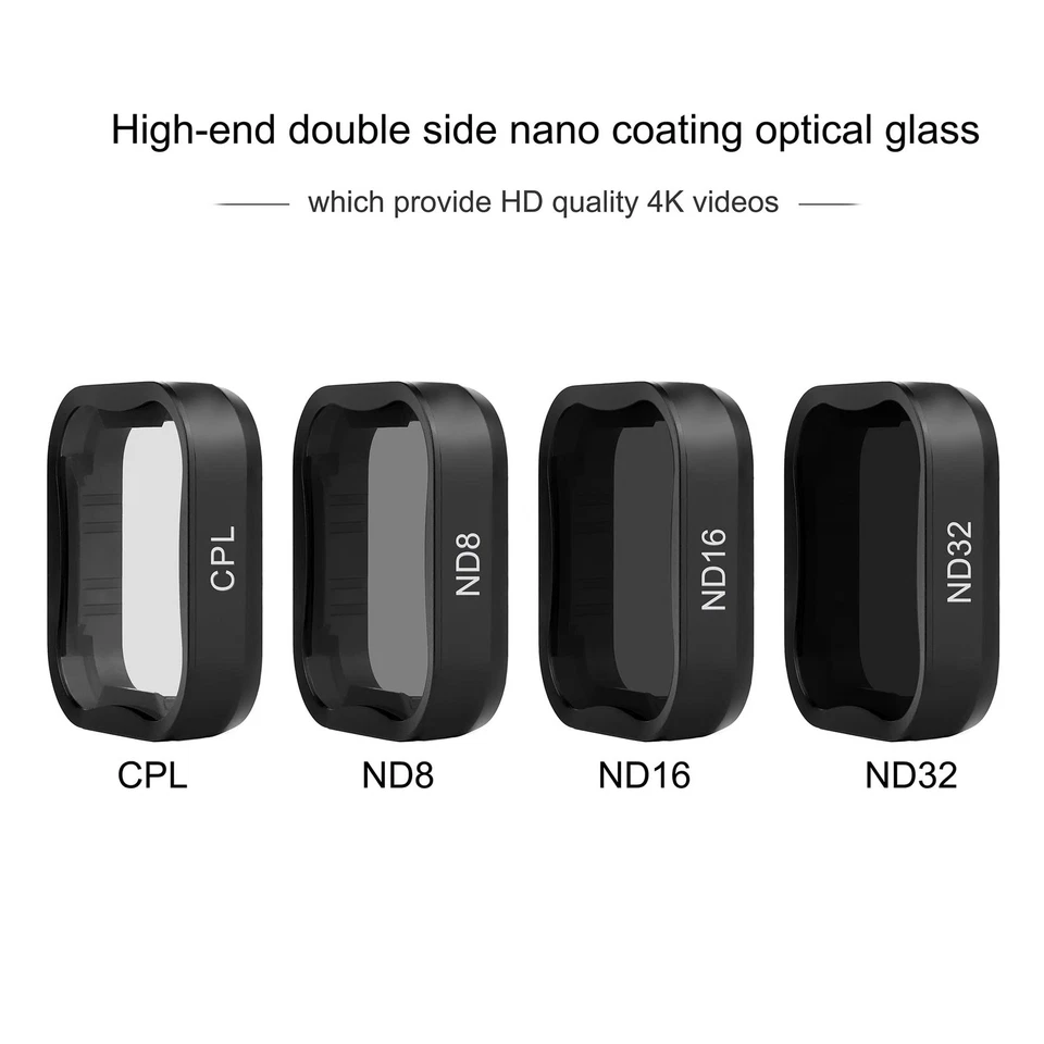 ND Filter Kit for GoPro Hero 5/6/7 Black, 4-Pack (ND8, ND16, ND32, CPL), Mult... - Image 4 of 4