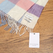 Kiltane Plaid Scarf 100 Lambswool Multicolor Made in Scotland