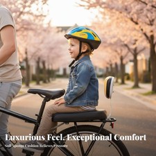 Cycle Rear Seat Cushion Backrest Thick Sponge Padding Rear Bike Seat Cushion