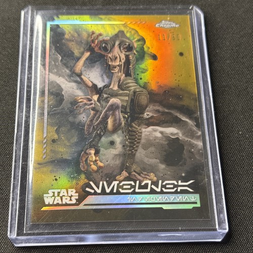 2024 Topps Chrome Star Wars #AV-132 SEBULA Aurebesh Variation SP GOLD /50 - Picture 1 of 2