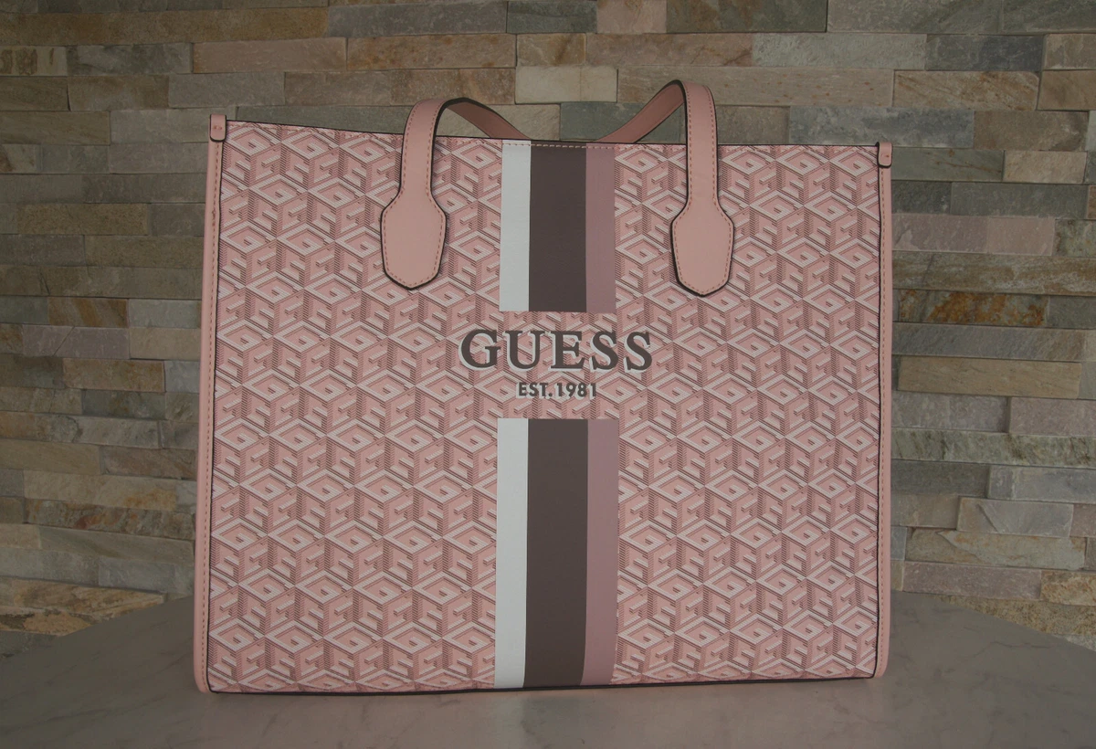 GUESS Tote Bag Shopper Handbag Shoulder Bag Silvana Pale Rose