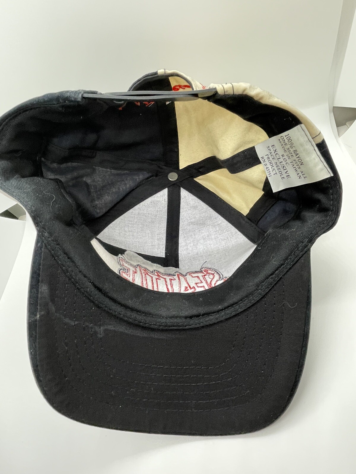 Vintage Seattle Hat Suede Patchwork 5 Panel Adjus… - image 8