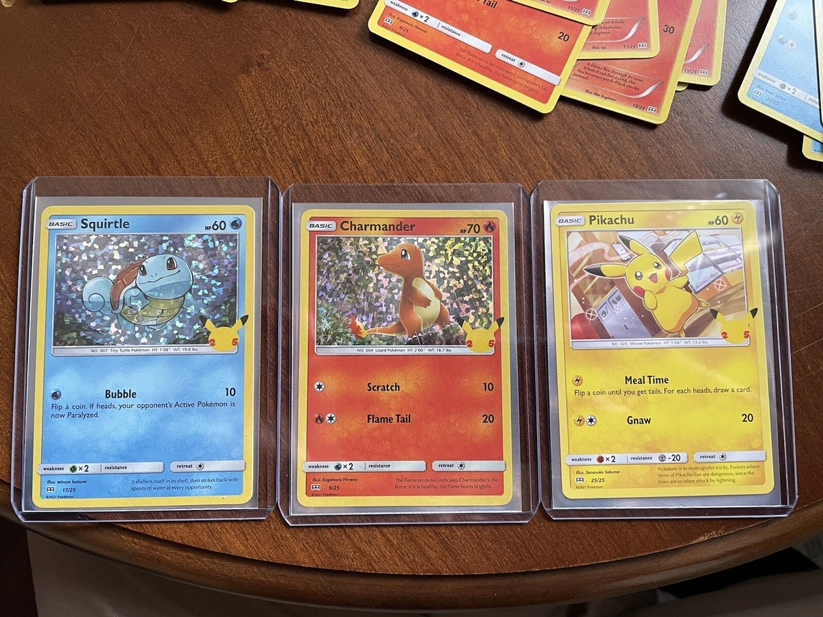 Pokémon 25 anos - Cartas McDonald's 2021 (regular)