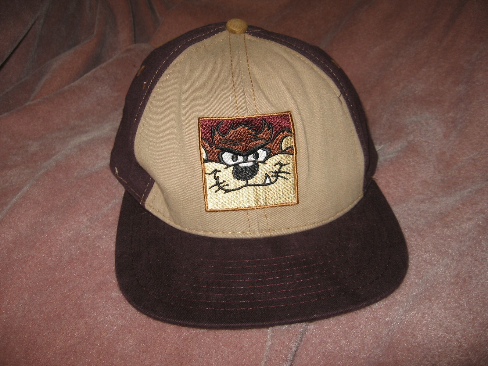Vintage 1991 TAZ Looney Tunes Embroidered Snapback Cap WB Store