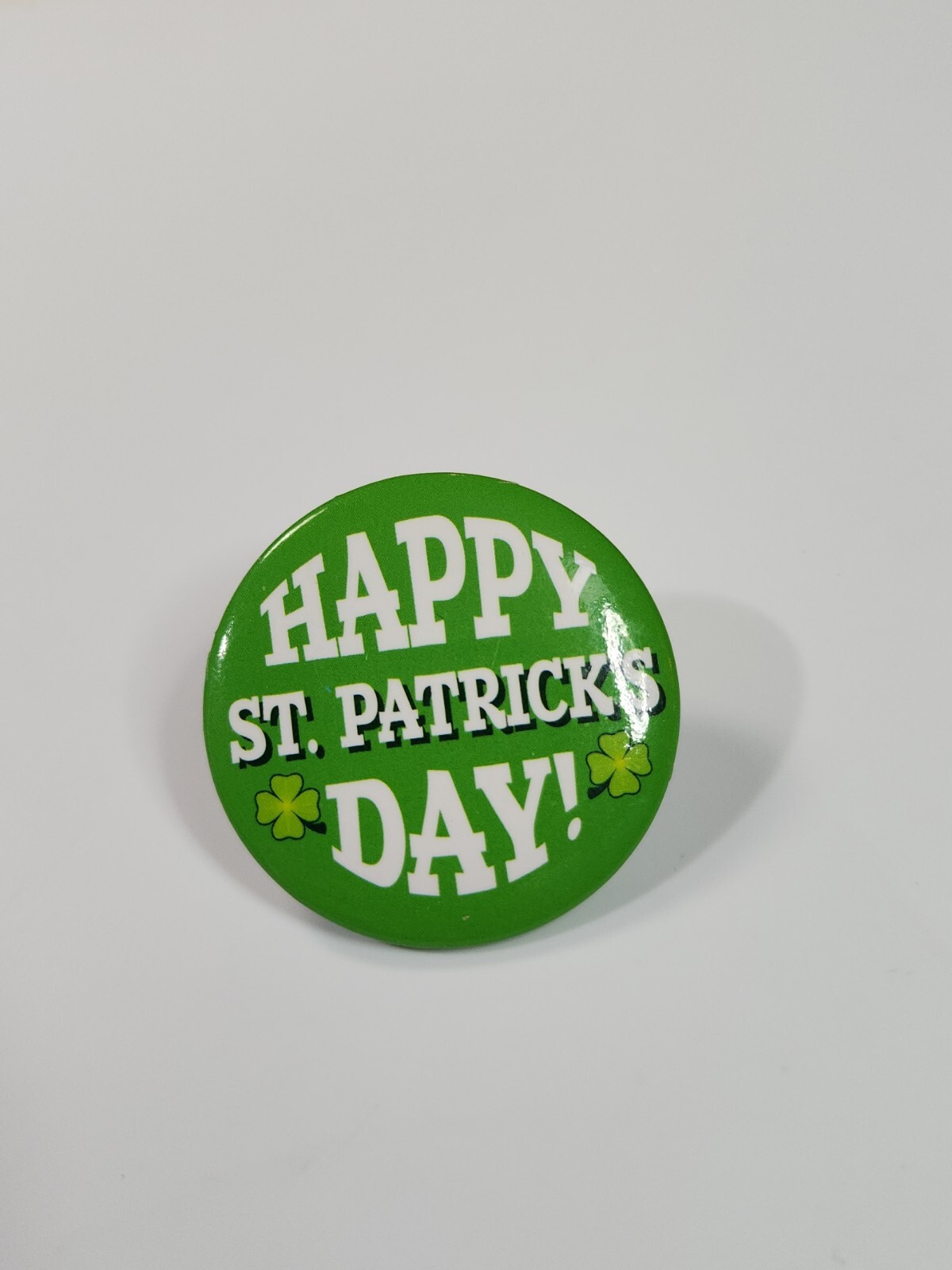 Happy St Patrick's Day Button Pin 1.5