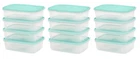 12 x Food Storage Box Container with Lid Airtight Microwave safe BPA free 1 L