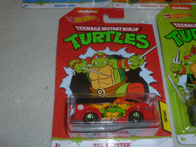 Hot Wheels Mutant Ninja Turtles 5台セット NEW HOTWHEELS LOT OF 5 COMPLETE SET TEENAGE MUTANT NINJA TURTLES