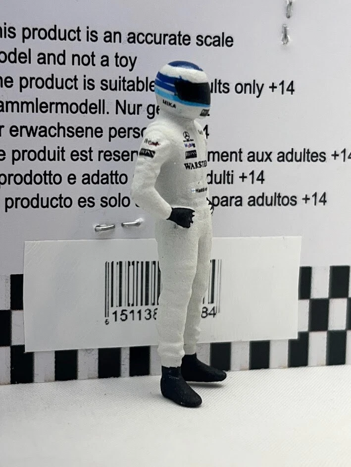Figura Mika Hakkinen McLaren MP4/13 1998 1/43 para Diecast Modelo F1 Coche Cartrix Foto 3 de 4