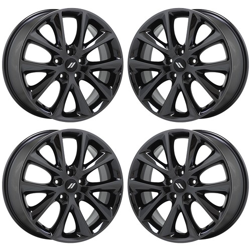 20" Jeep Grand Cherokee Black Chrome wheels rims Factory OEM set 4 2496