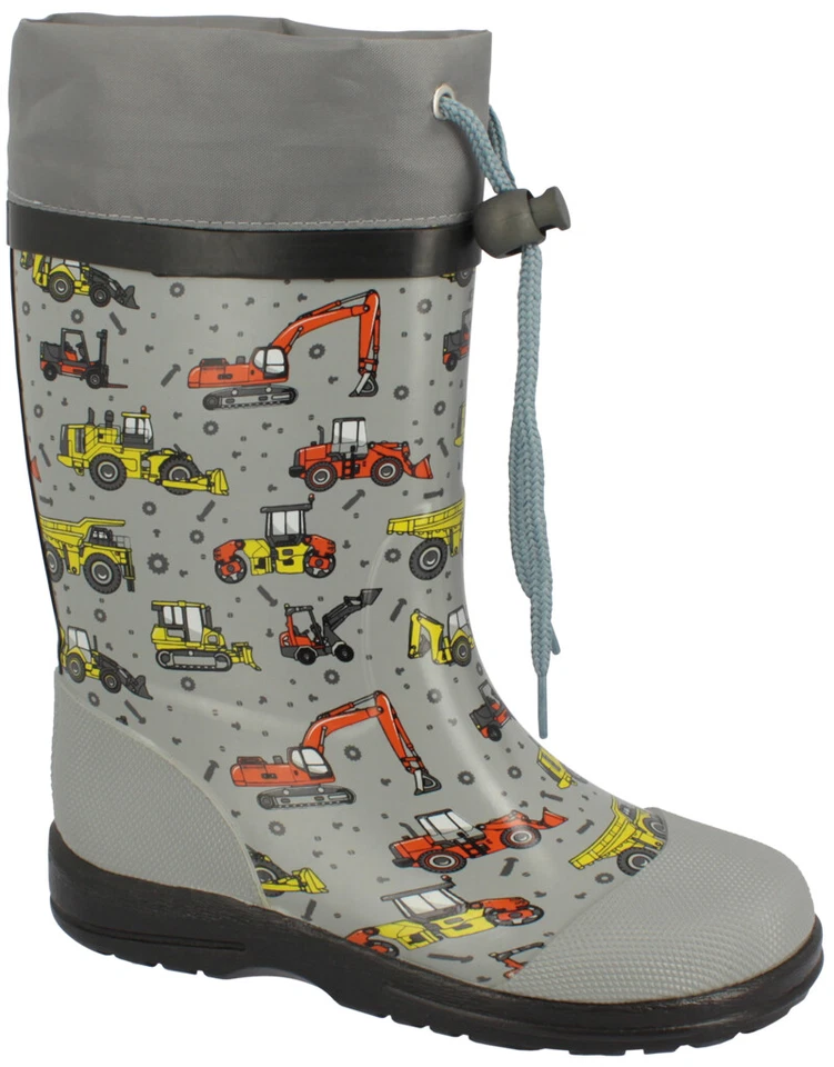 Beck Baustelle Bagger 867 Jungen Kinder Regenstiefel Gummistiefel Gr. 21-35