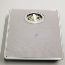 Vintage Counselor Bathroom Scale Weigh Pounds and Kg White Square Retro