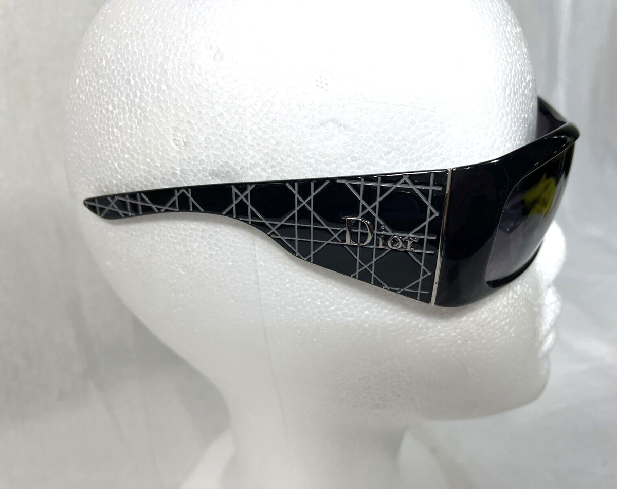 Vintage Christian Dior Cannage Biker Racer Y2K Black Shield Vintage Christian Dior Cannage Biker Racer Y2K Black Shield