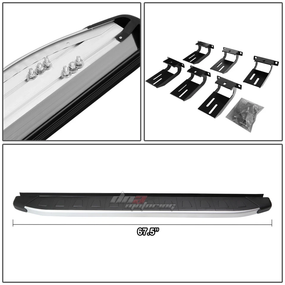 PARA 11-17 GRAND CHEROKEE 5.75" METÁLICO/NEGRO OE FIT ESTRIBO NERF STEP BAR Foto 4 de 4