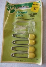 Vintage Baby Diaper Pins