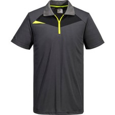 Image of Portwest DX4 Short Sleeve Polo Shirt Metal Grey XL
