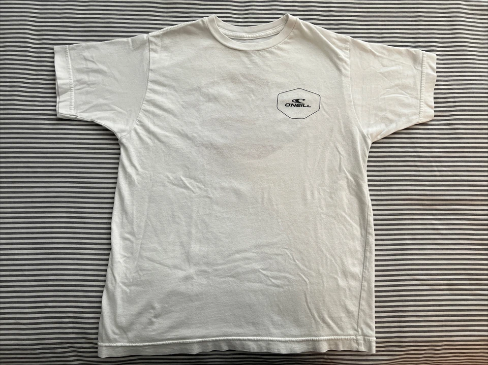 ONEILL BOYS WHITE YOUTH SIZE MEDIUM SHORT SLEEVE CASUAL T-SHIRT (PRE-OWNED) - Image 2 of 4