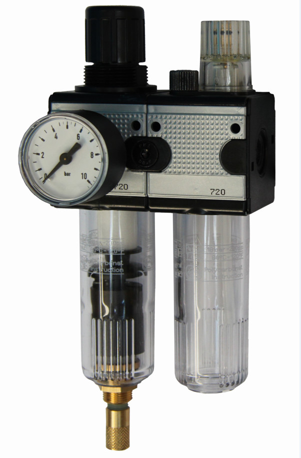 MULTIFIX-Baureihe, G1, CL-45 GA, Wartungseinheit 2-teilig Polycarbonatbehälter