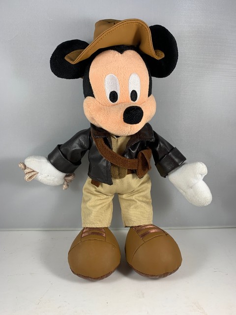 Disney Collectible Mickey Mouse Indiana Jones 12Inch Plush | eBay