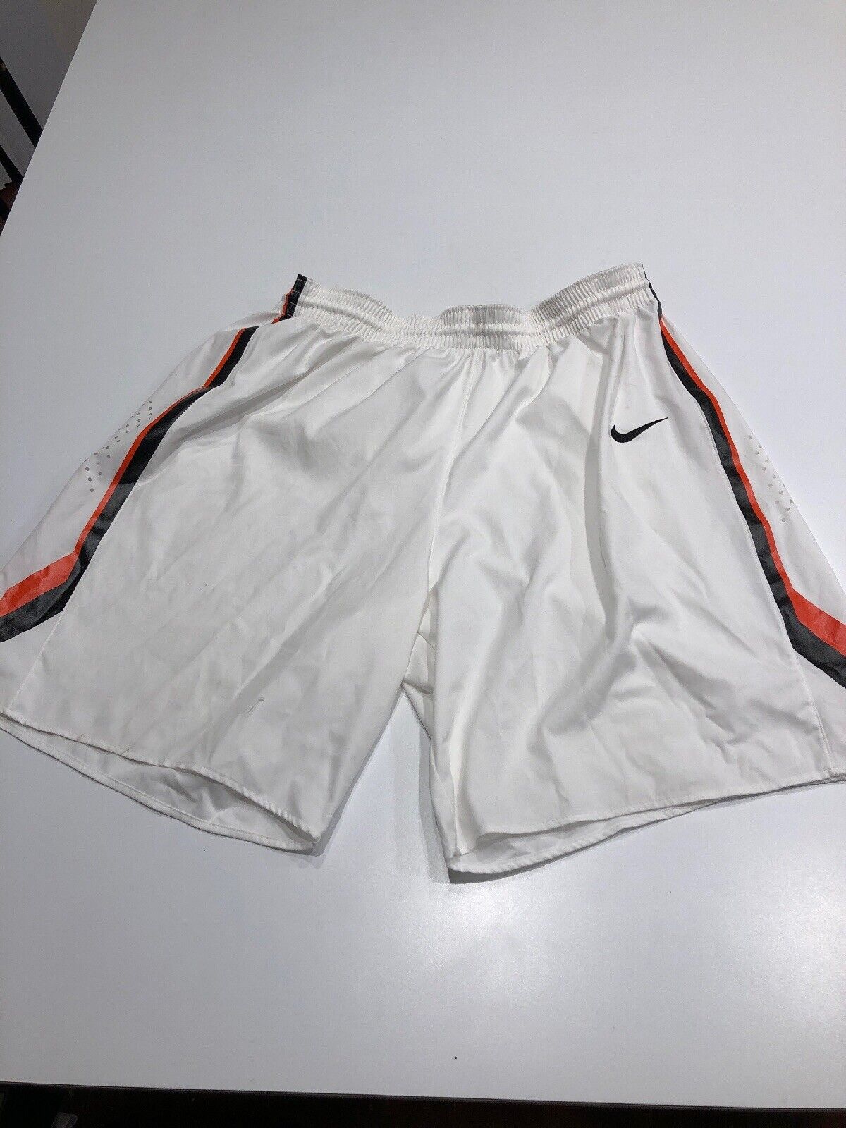 Game Worn Used Princeton Tigers Nike Basketball Shorts Size Larg
