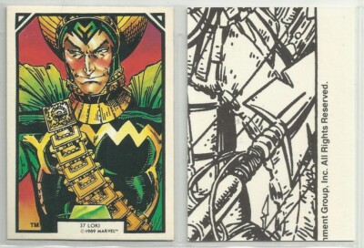 1989 Arthur Adams (Comic Images) ''Base Trading Card'' #37 LOKI
