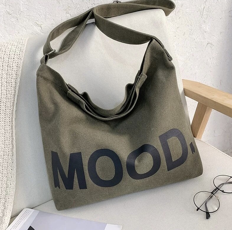 US Unisex Casual Crossbody Bag adjustable Canvas Tote Shoulder Handbag Messenger