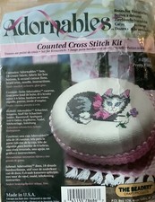 Adorables Complete Counted Cross Stitch Kit  Pretty Kitty  