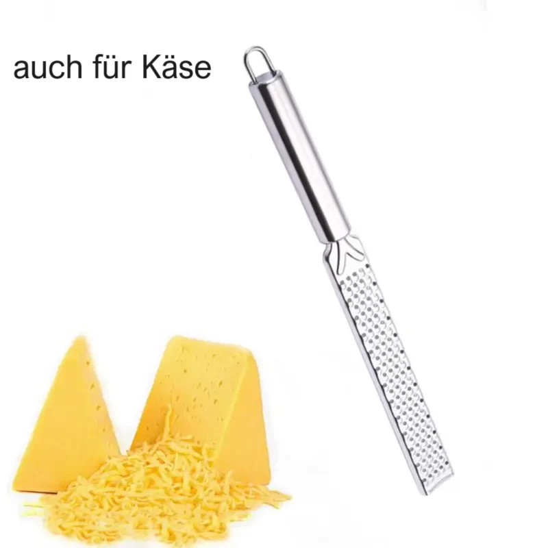 Zitronenreibe Edelstahl Parmesanreibe Muskat Ingwer Reibe Handreibe Käse, Presse - Bild 3 von 4