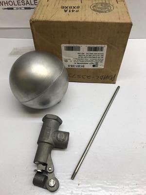 NEW! Robert Manufacturing B1351- -5    FIP Stainless Float Valve W/5  SS Float