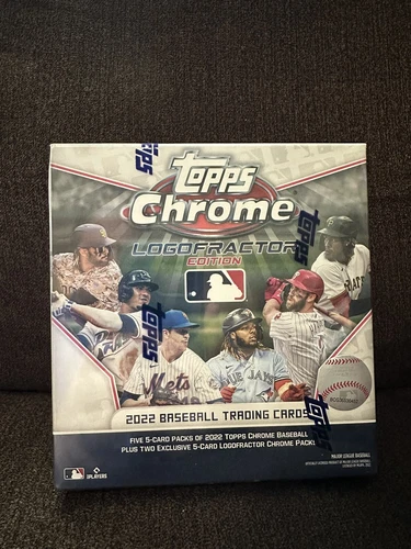 2022 Topps Chrome MLB LOGOFRACTOR Edition Baseball Exclusive Box New & Sealed!