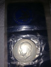 Moneta 1 Dollaro Eisenhower in argento 1971 mai circolato - NUOVA SIGILLATA