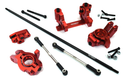 Red Rear Wheel Steering Conversion Kit for Arrma 1/7 Limitless All