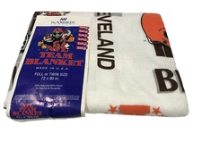 New Vintage Northwest Company NFL Cleveland Brown Team Blanket 72x90 In.
