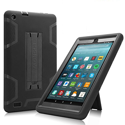 Hybrid Heavy Duty Protective Case for Amazon All-New Fire 7 7 9th Gen 2017 2019 - Picture 2 of 57