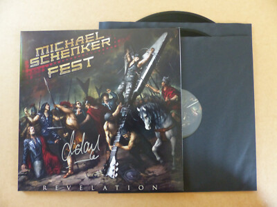 MICHAEL SCHENKER FEST signed Autogramm signiert REVELATION Vinyl Schallplatte LP