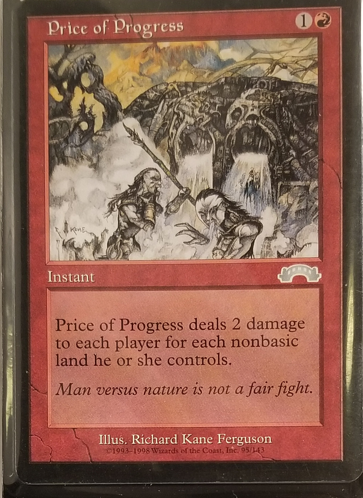 1x Price of Progress NM x1 -- Exodus -- MTG
