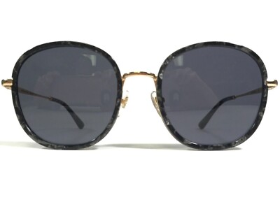 Kapten & Son Sunglasses Amsterdam Large Black Gold Round Frames w Black Lenses