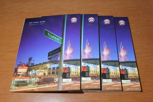 Detroit Tiger Stadium Final Game Program w engraved game date stamp Sep 27, 1999 - Picture 5 of 7