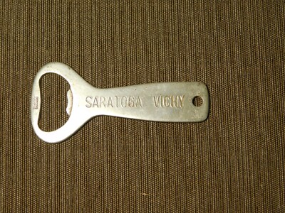 VINTAGE BAR KITCHEN VAUGHAN CHICAGO SARATOGA VICHY  BEER  SODA BOTTLE  OPENER