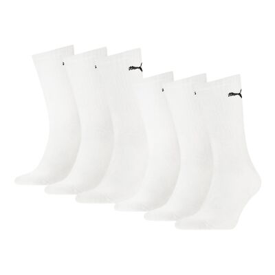 Puma Unisex Sportsocken 6er Pack Herren Damen Baumwolle vertärkte Sohle