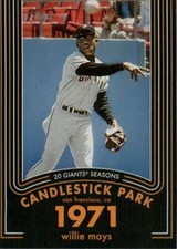 2020 Topps Heritage 20 Gigantic Seasons #19 Willie Mays - NM-MT